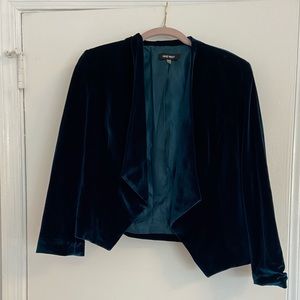 Green Velvet Nine West Draper Blazer